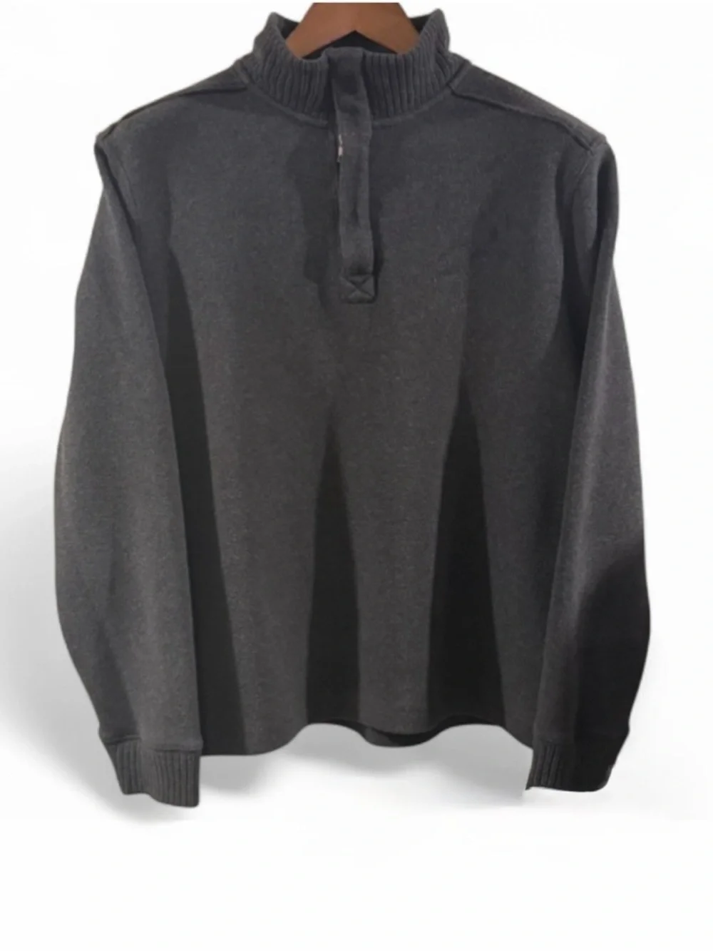 Banana Republic Charcoal Zip-Up Sweater Size Men’s Large